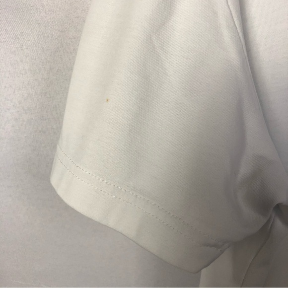 Linksoul White Hybrid Crewneck Pocket Front Short Sleeve T-Shirt M - Picture 5 of 5